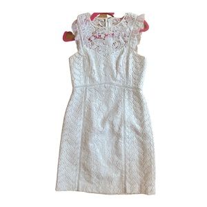 White lace eyelet Lilly Pulitzer dress size 4